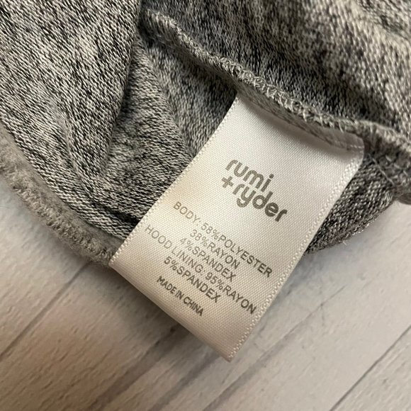 Rumi‎ & Ryder girls grey hoodie 12/14 NEW - Picture 6 of 6